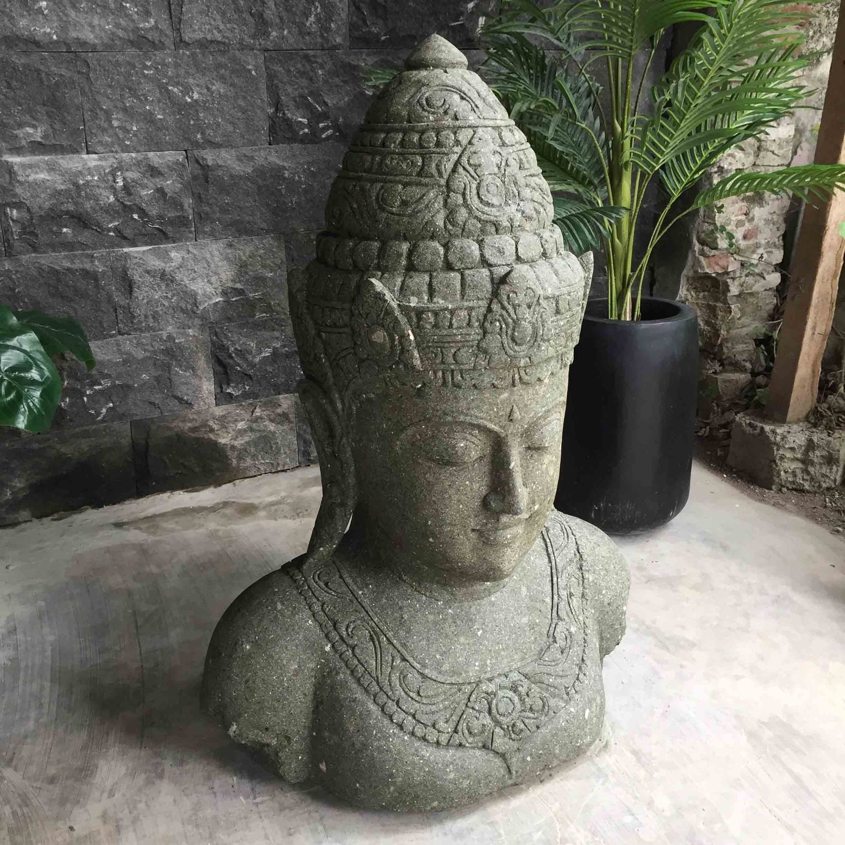 Greenstone Buddha Statue 105cm gallery detail image