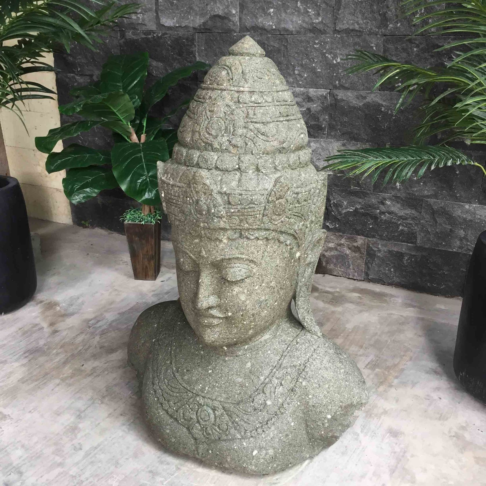 Greenstone Buddha Statue 105cm gallery detail image