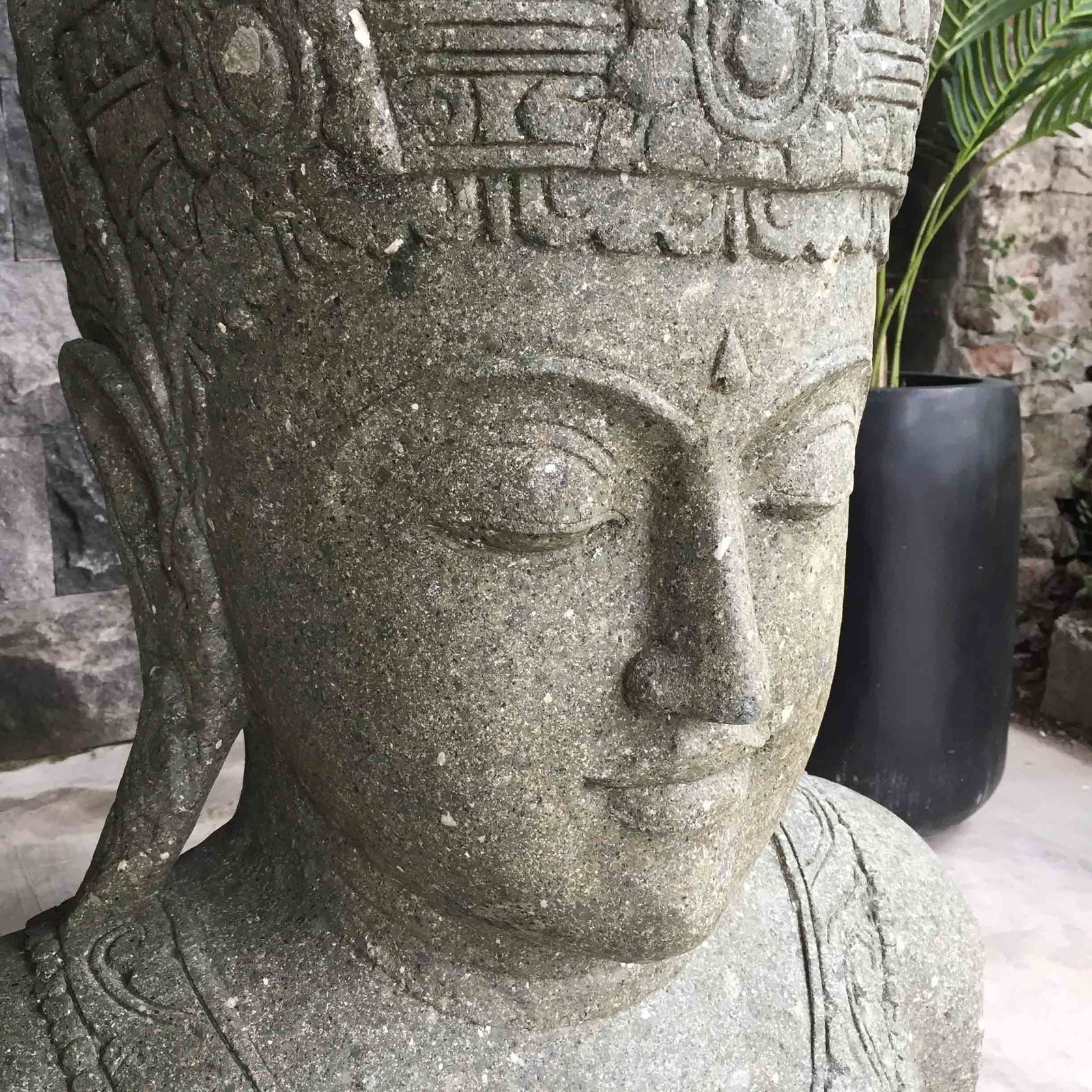 Greenstone Buddha Statue 105cm gallery detail image