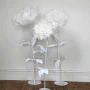 Giant White Rose on Stand Set gallery detail image