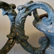 French Antique Cast Iron Urns (Pair) gallery detail image