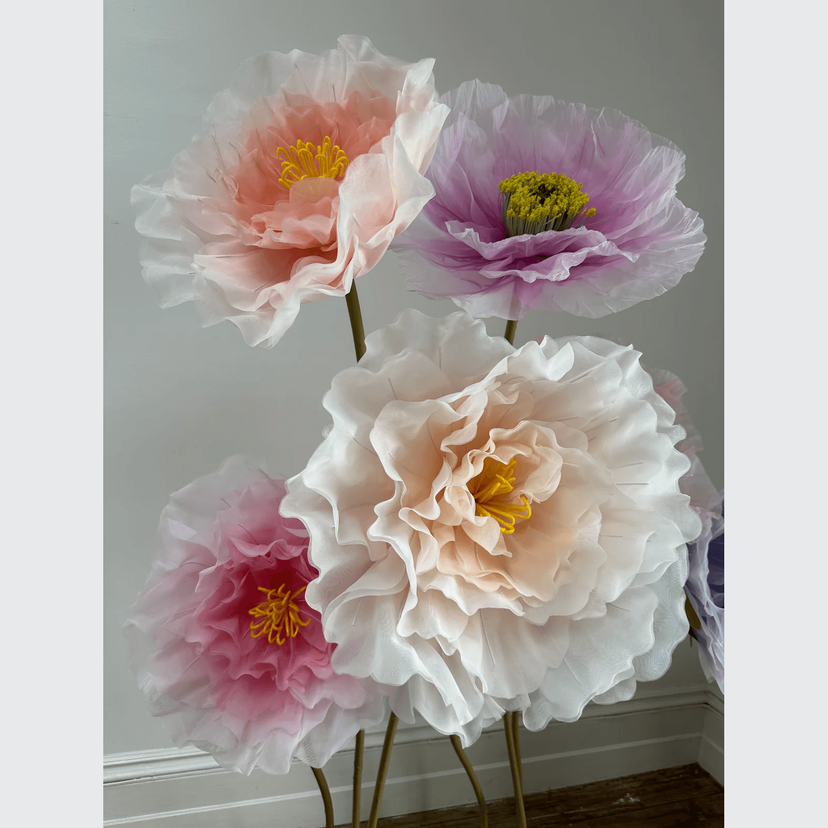 Giant Poppies on Stand Set gallery detail image
