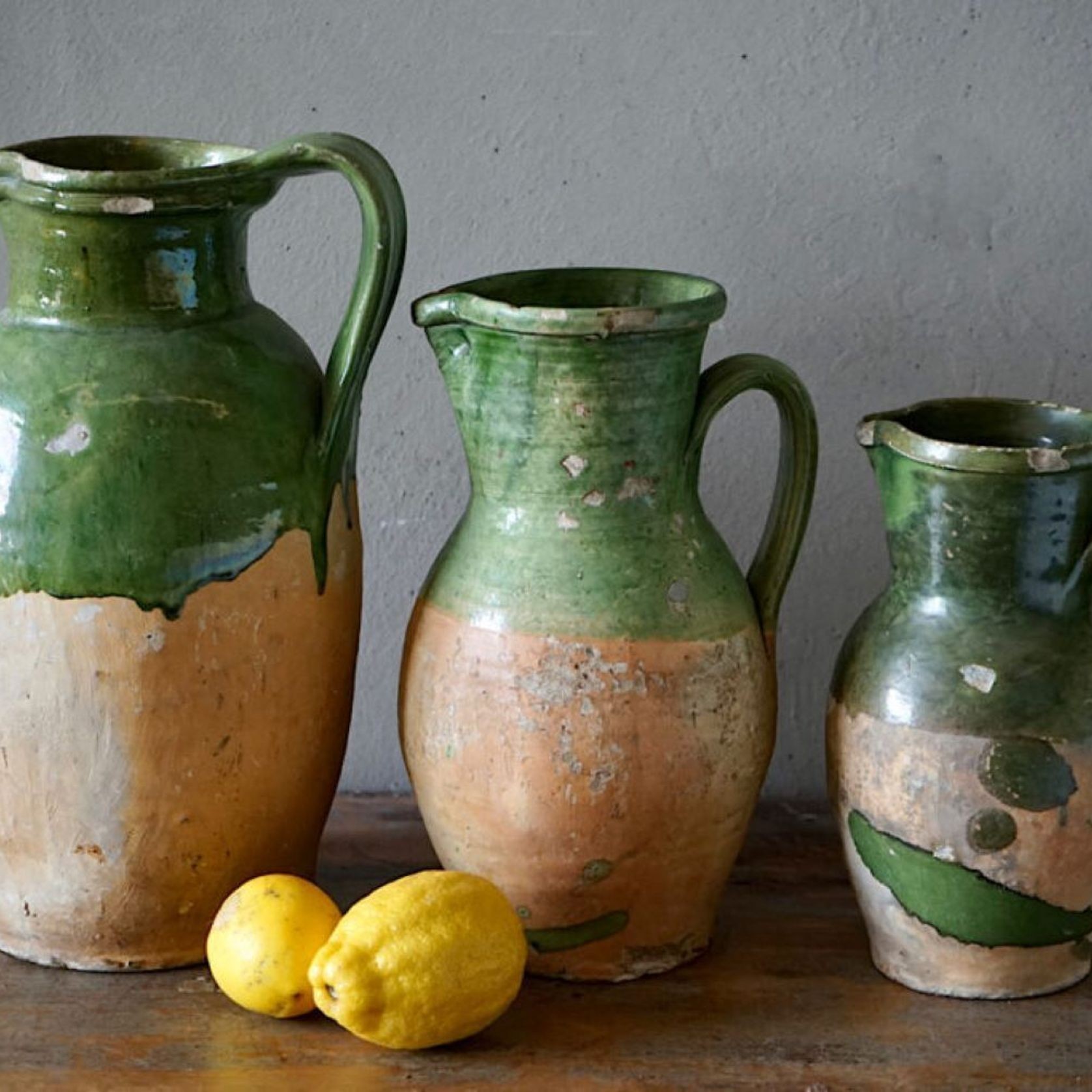 French Antique Terracotta Water Jugs gallery detail image