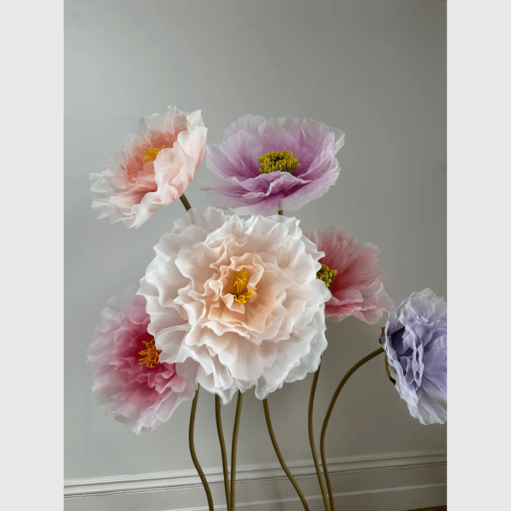 Giant Poppies on Stand Set gallery detail image