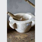 Antique French Marble Mortar & Pestle gallery detail image