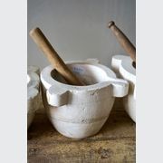 Antique French Marble Mortar & Pestle gallery detail image
