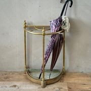 Antique French Brass Umbrella Stand gallery detail image