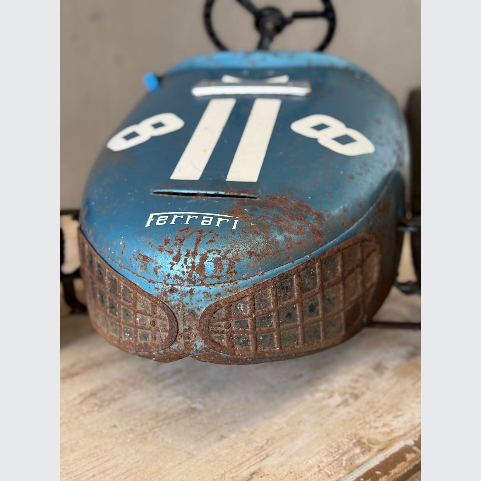 Vintage French Ferrari Pedal Car gallery detail image