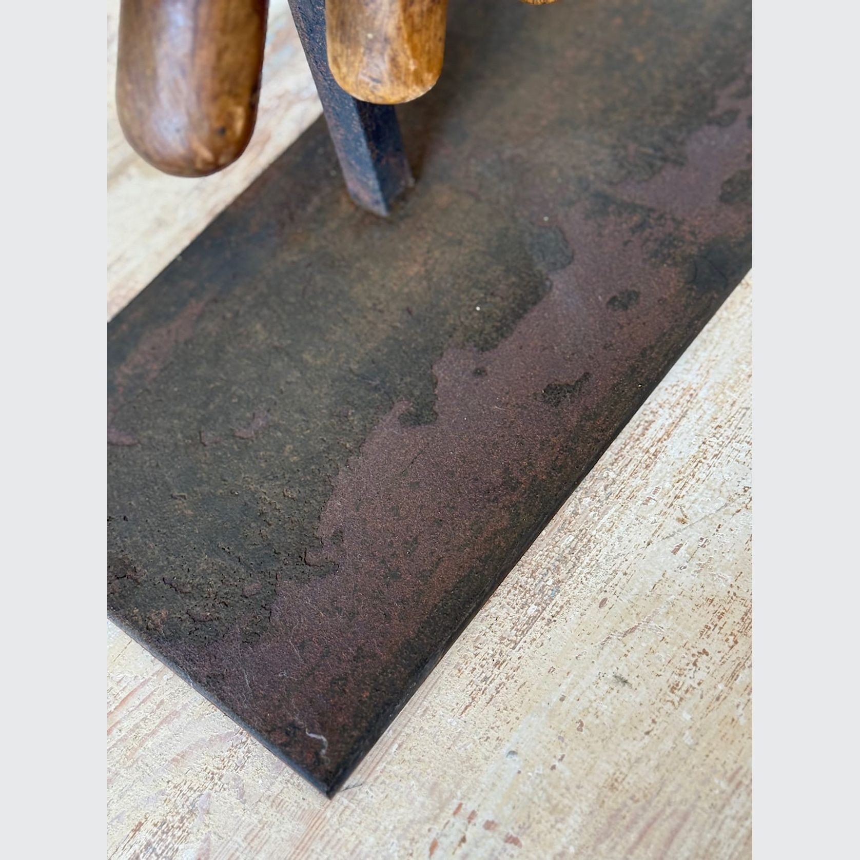 Large Antique Mounted Wooden Cog gallery detail image