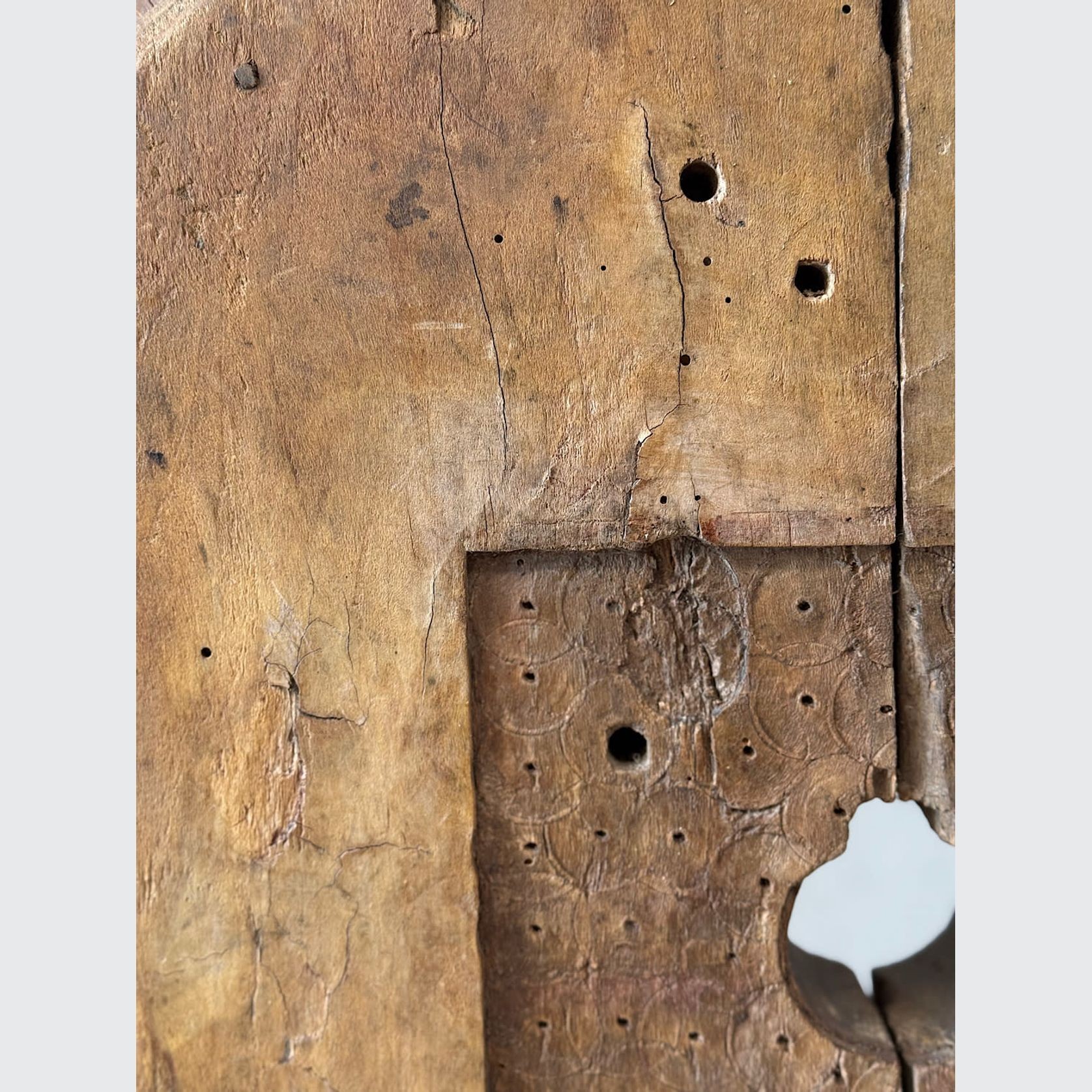 Large Antique Mounted Wooden Cog gallery detail image