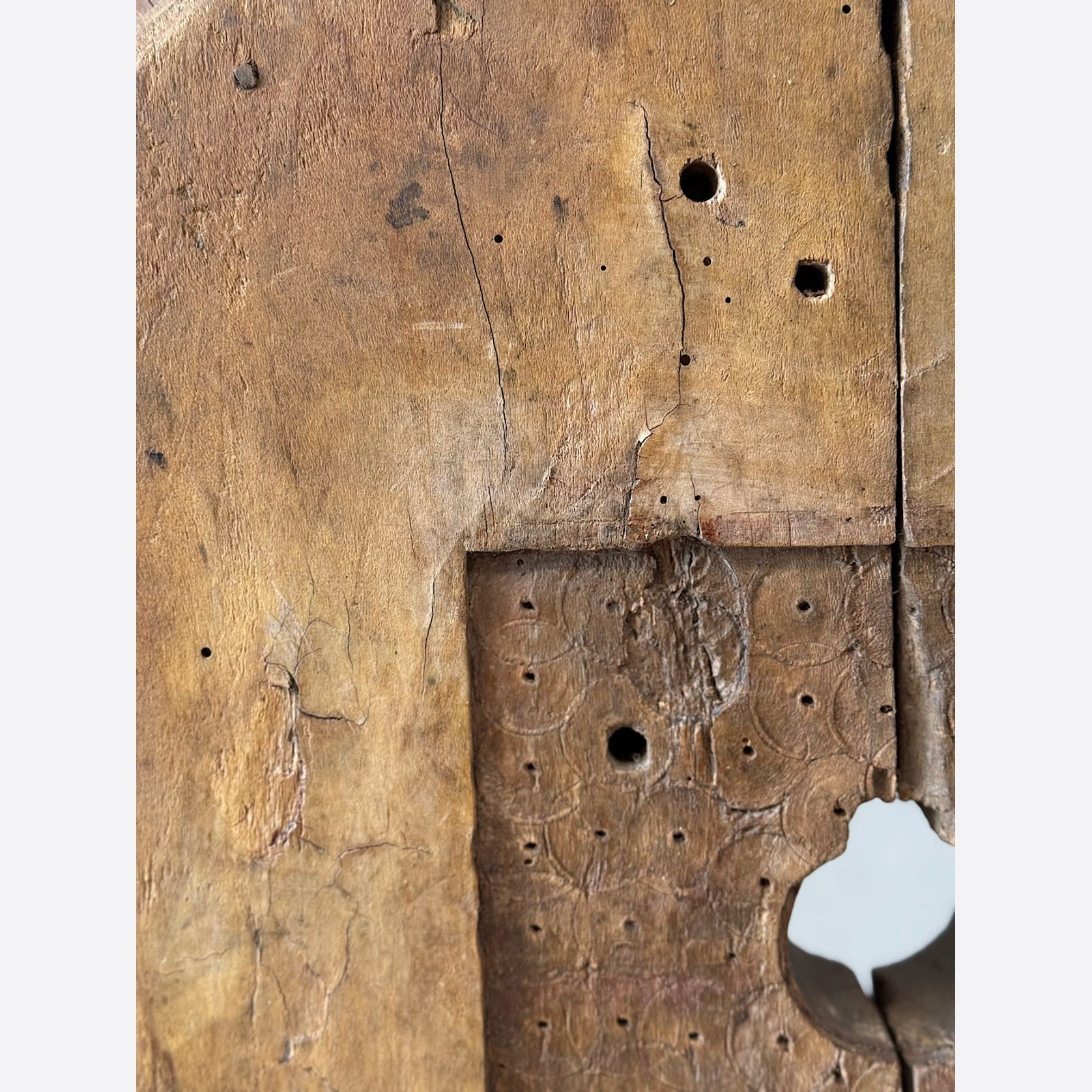 Large Antique Mounted Wooden Cog gallery detail image