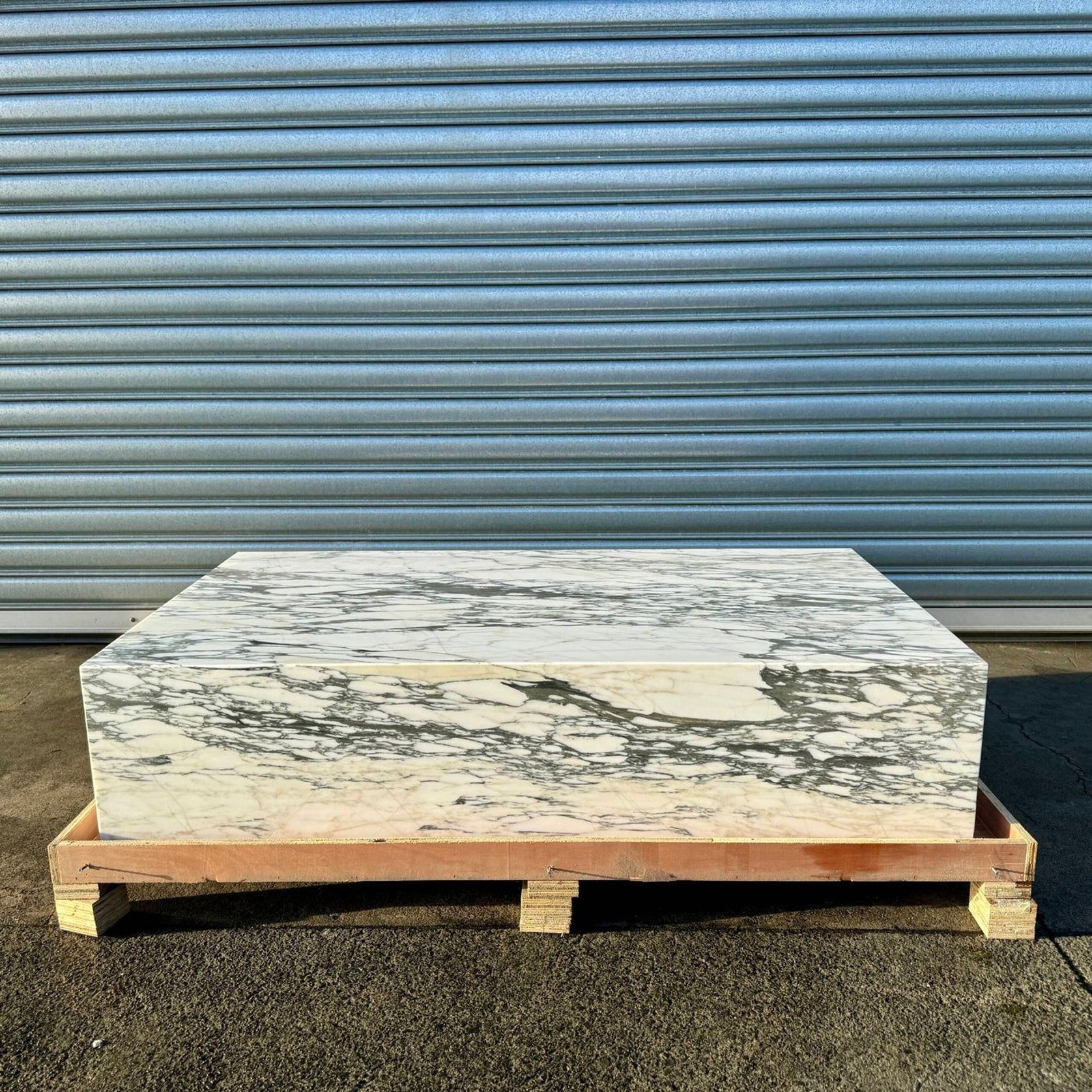 Block Coffee Table - Arabsecato Marble - Large gallery detail image