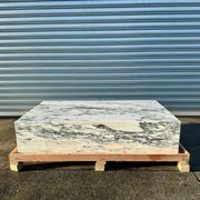 Block Coffee Table - Arabsecato Marble - Large gallery detail image
