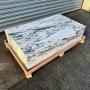 Block Coffee Table - Arabsecato Marble - Large gallery detail image