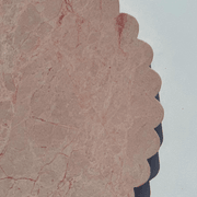 Scalloped Edge Round Tray - Pearl Pink Blush Marble gallery detail image