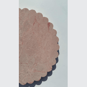 Scalloped Edge Round Tray - Pearl Pink Blush Marble gallery detail image