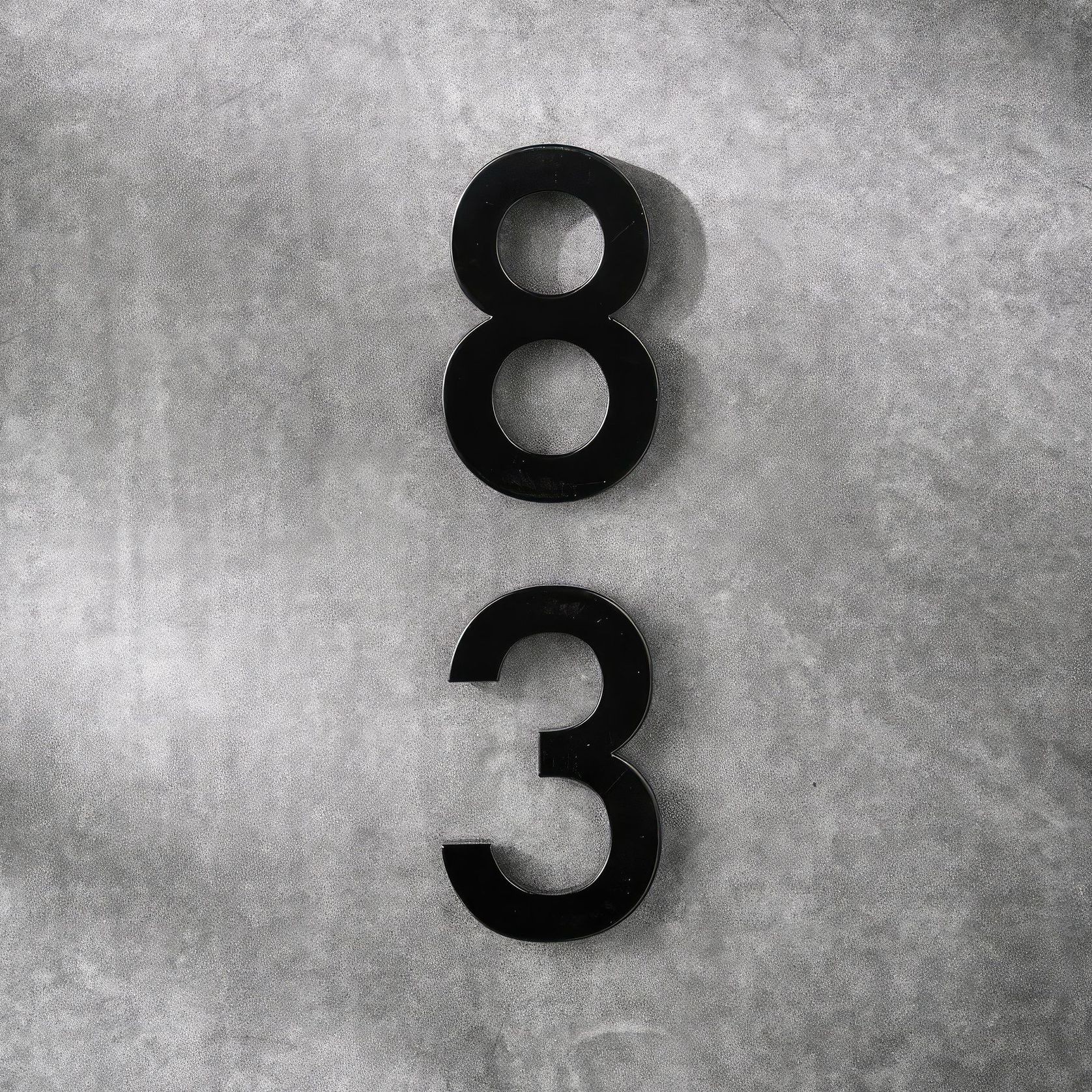Black Stainless Steel Numbers & Letters gallery detail image