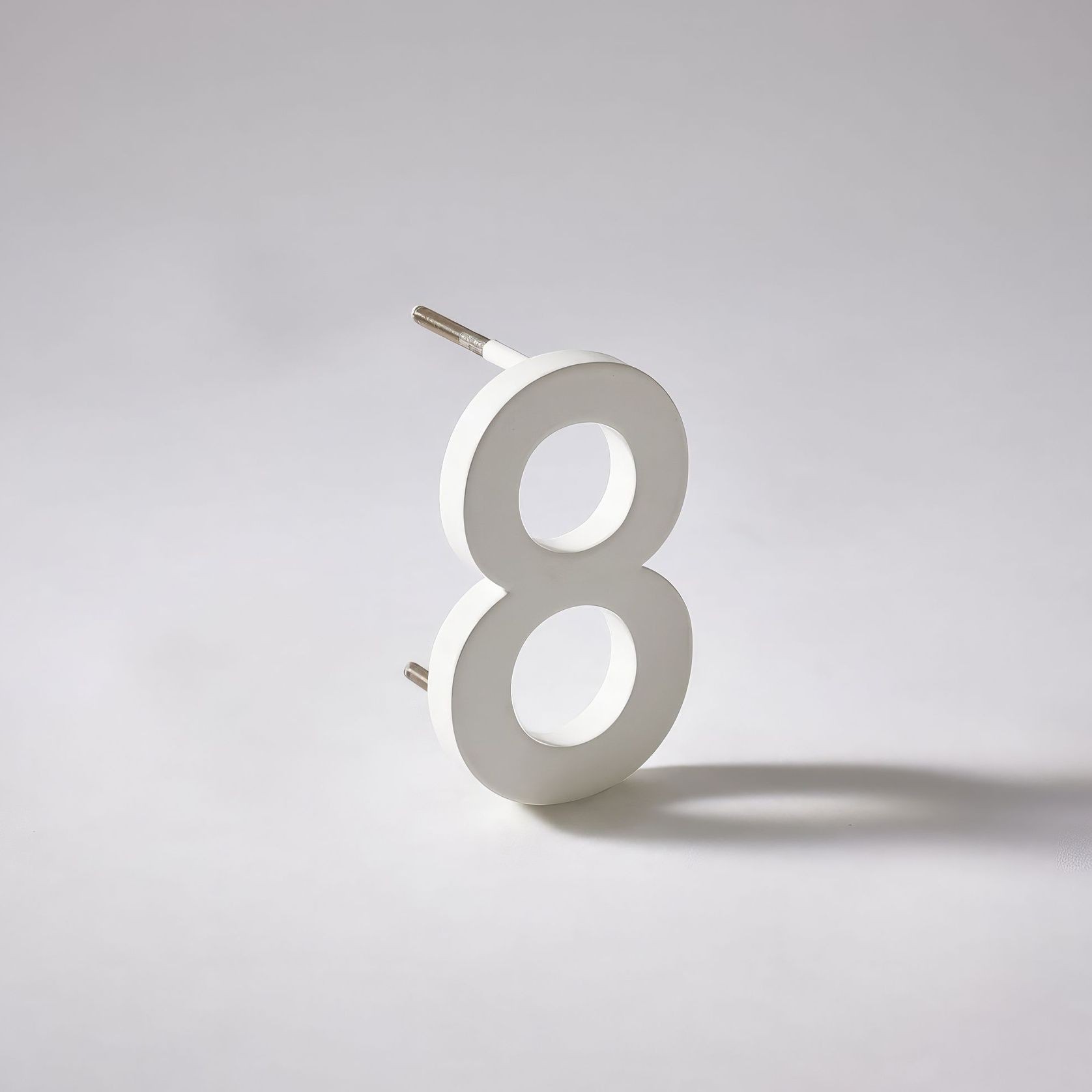 White Stainless Steel Numbers & Letters gallery detail image