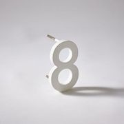 White Stainless Steel Numbers & Letters gallery detail image