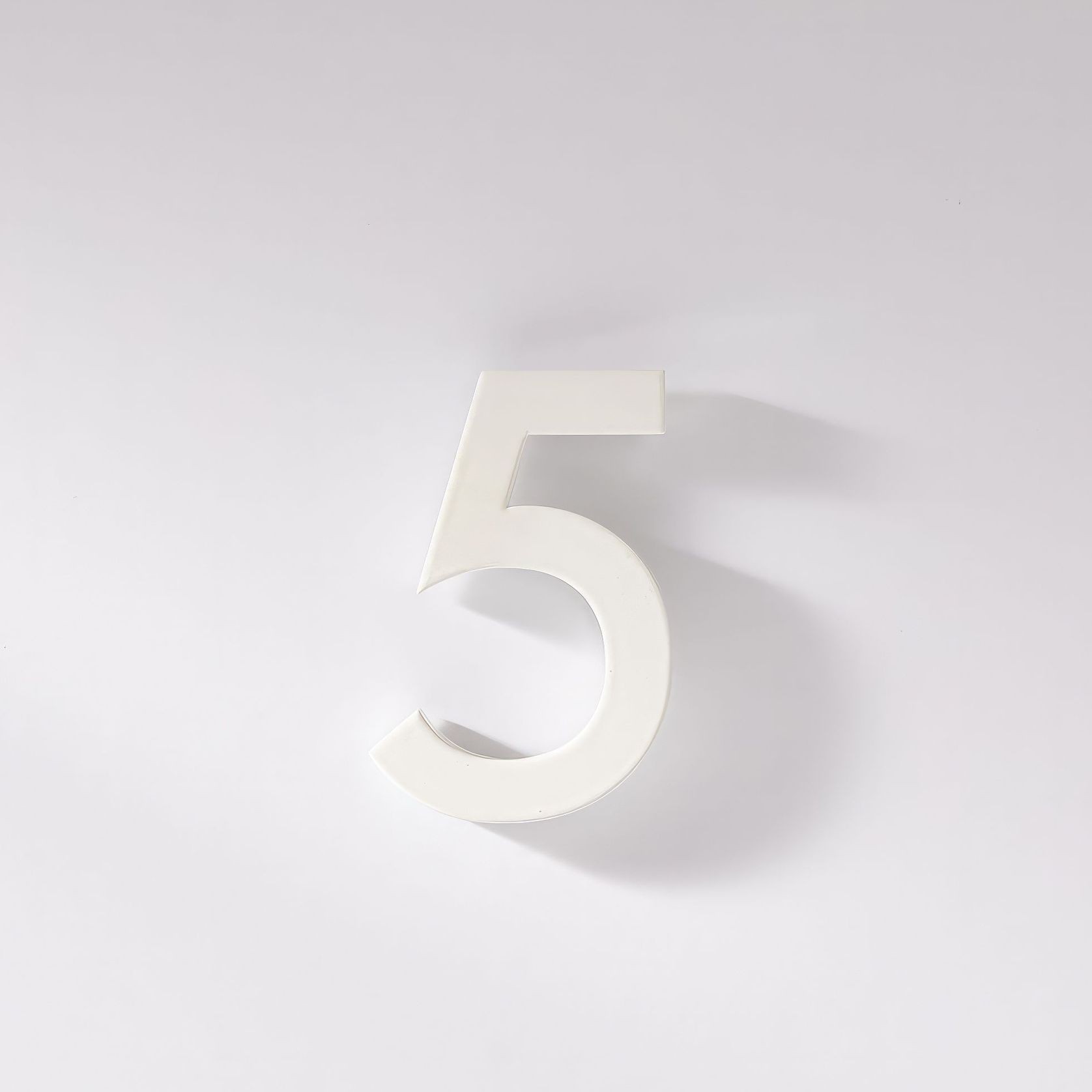 White Stainless Steel Numbers & Letters gallery detail image