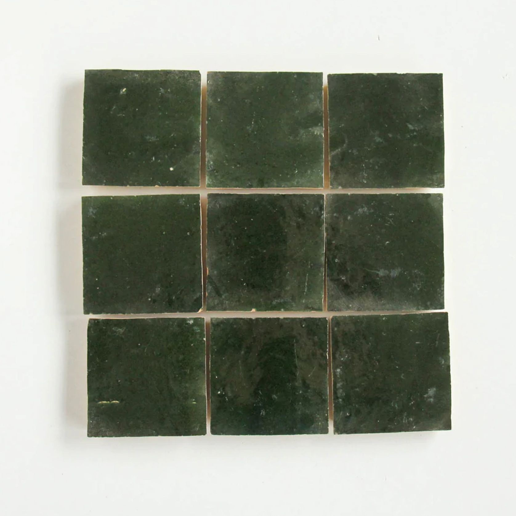 Moroccan Zellige 10x10cm Dark Green gallery detail image
