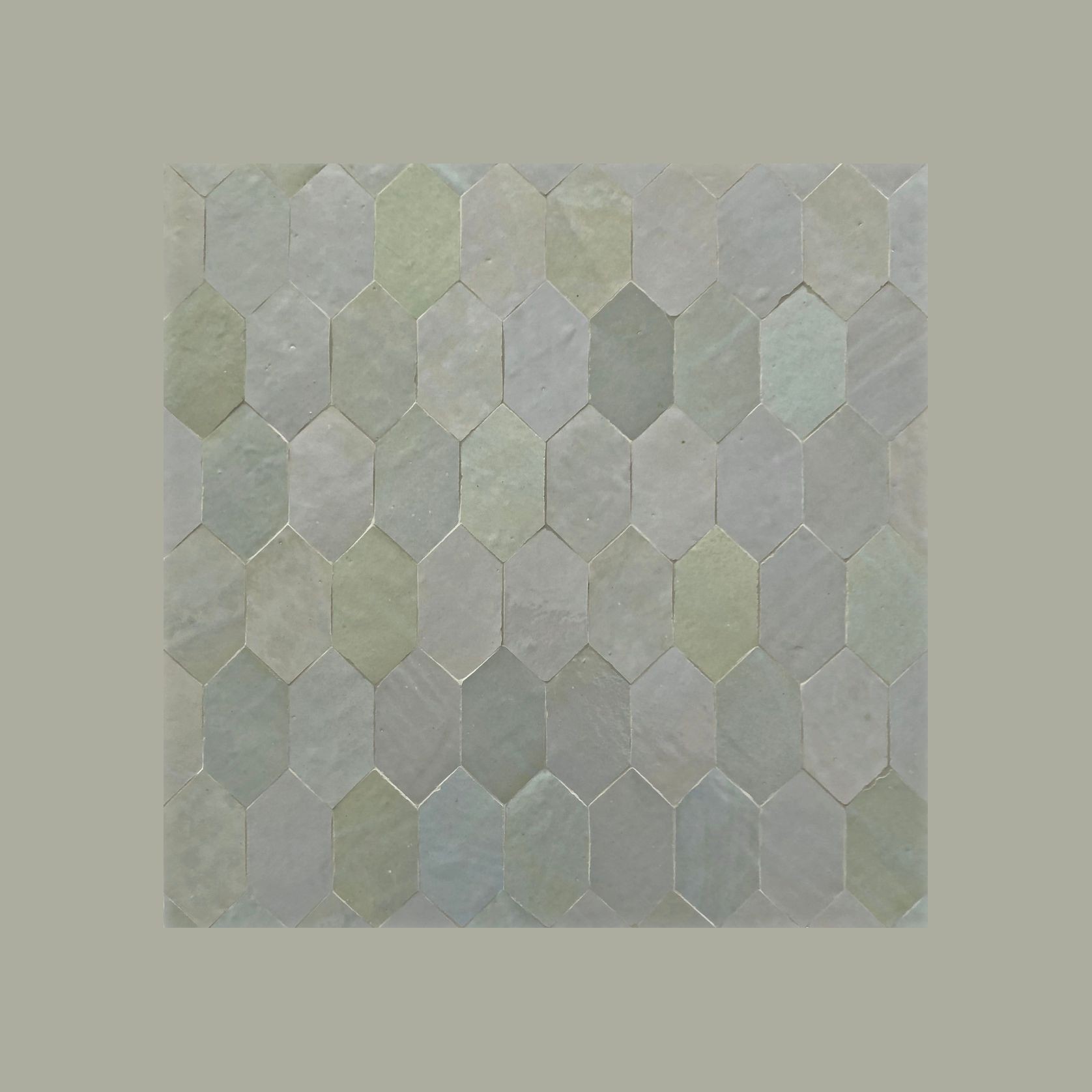 Moroccan Zellige - Nahla Hex - Sage gallery detail image