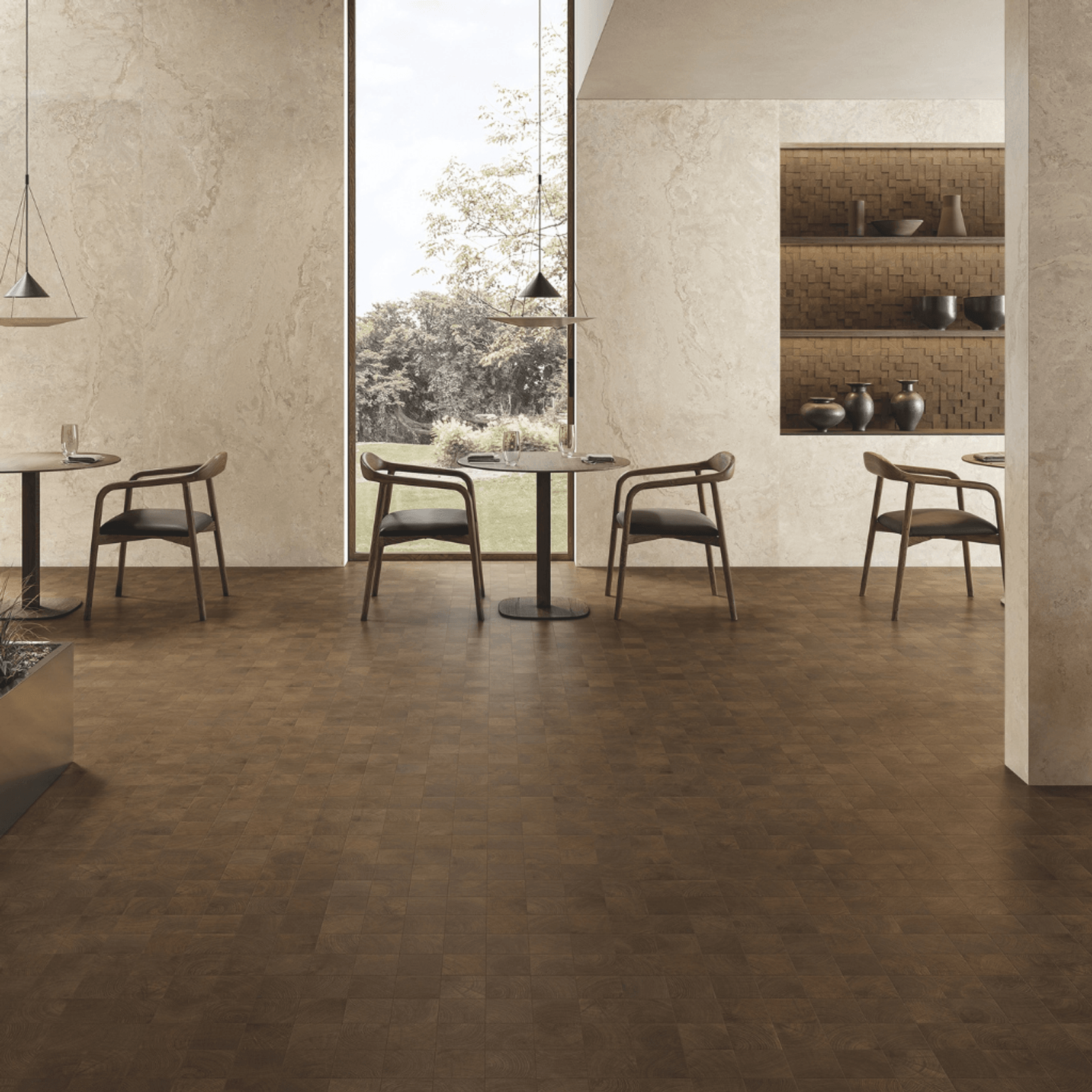 W-Circles Wenge tile gallery detail image