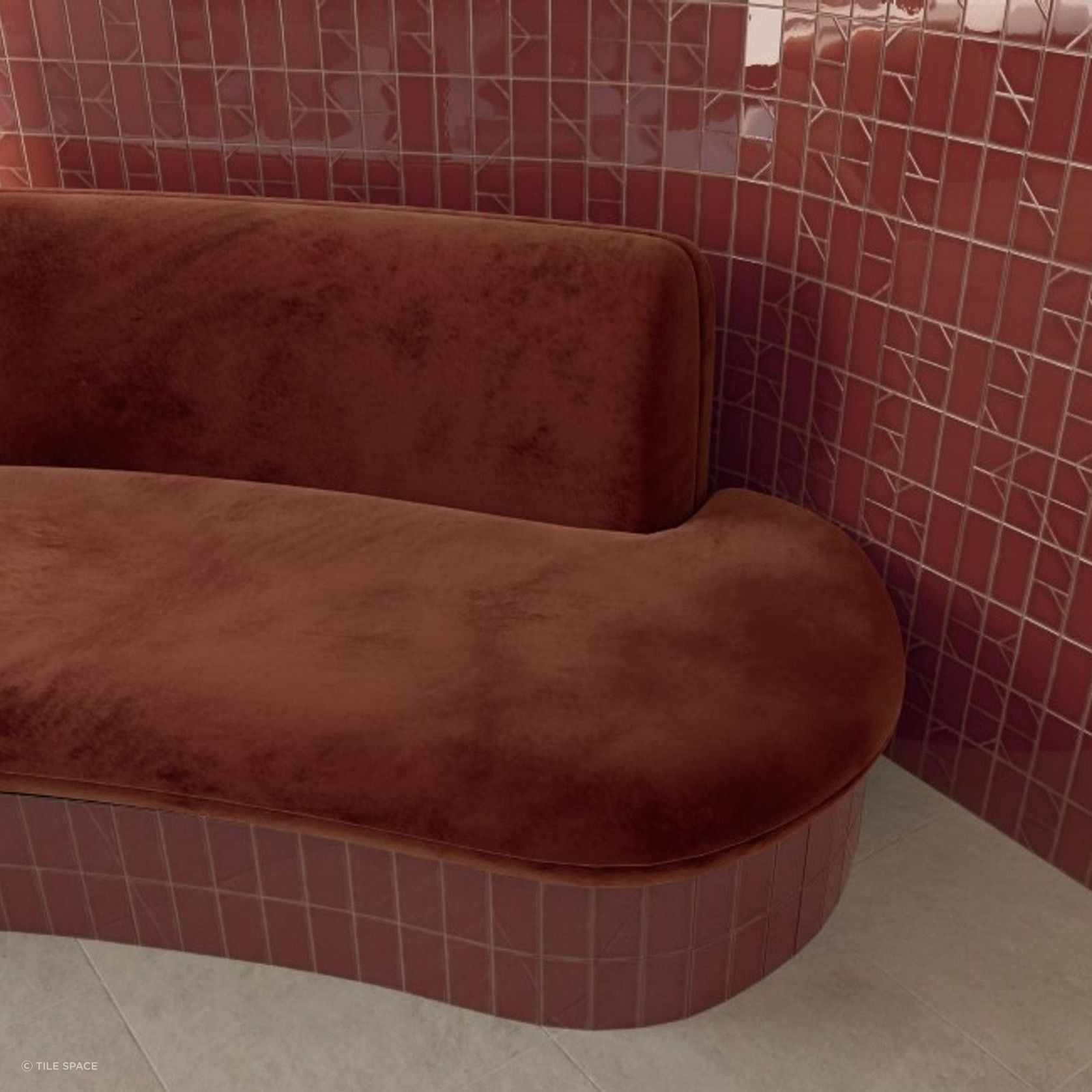 Yoko | Origami Bordo Gloss | 62x125 gallery detail image