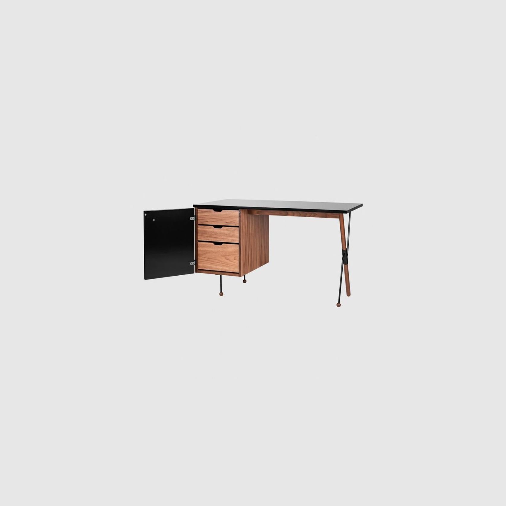 62 Desk with Black Cabinet by Gubi gallery detail image