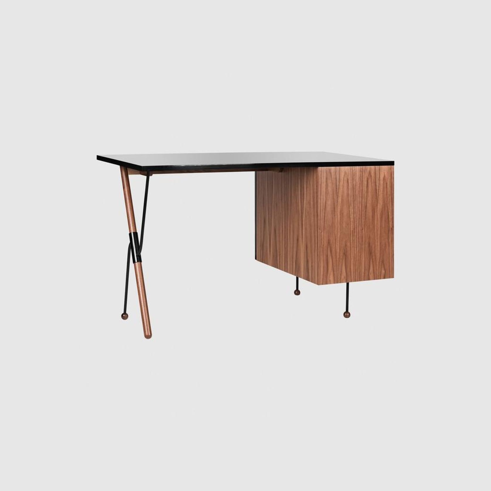 62 Desk with Black Cabinet by Gubi gallery detail image