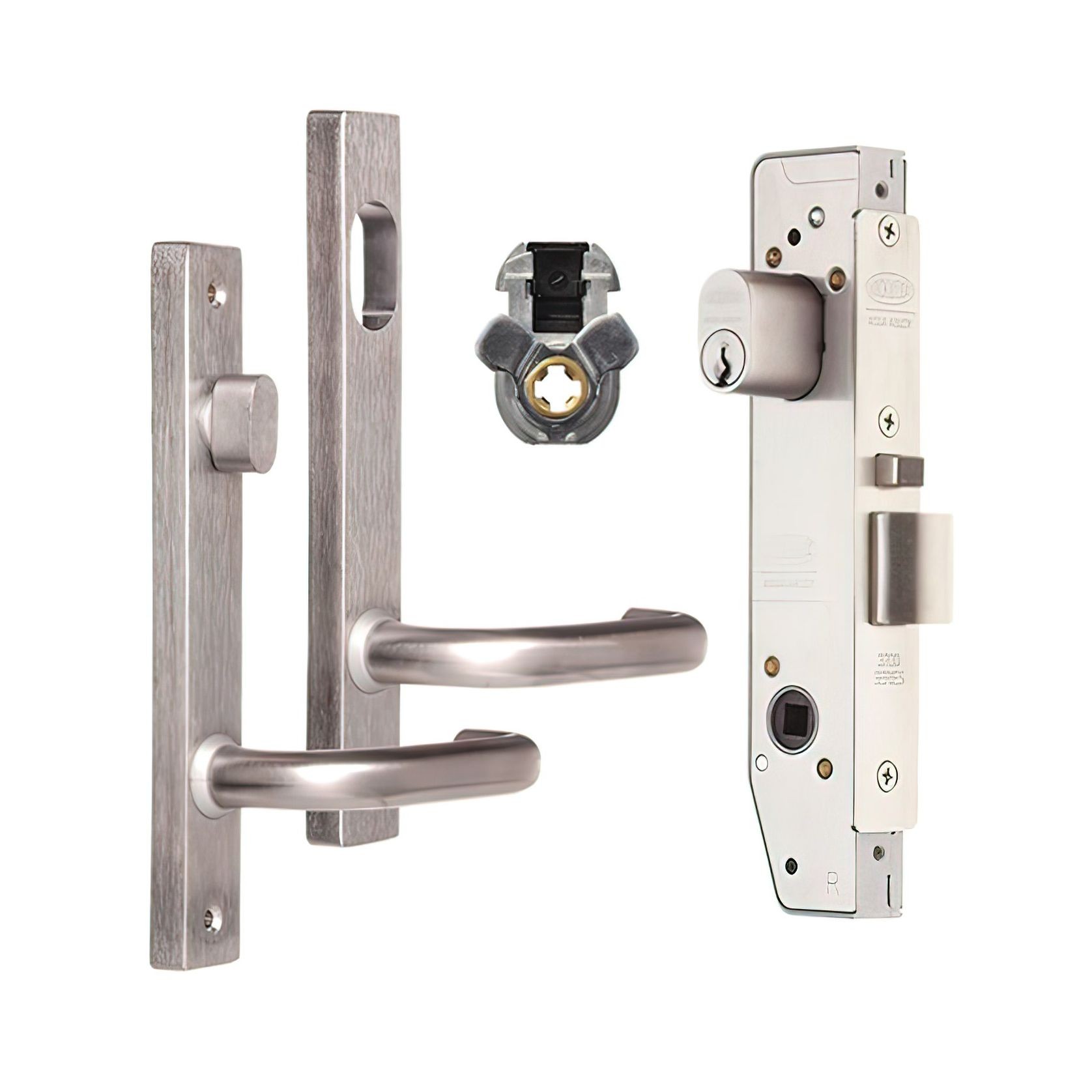 Lockwood Narrow Mortice Lock Kit Cyl/Turn/Handles SC gallery detail image