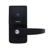 Carbine Electronic Door Lever Set Touch Screen Matt Black CEL-3IN-1MB8MBKIT gallery detail image