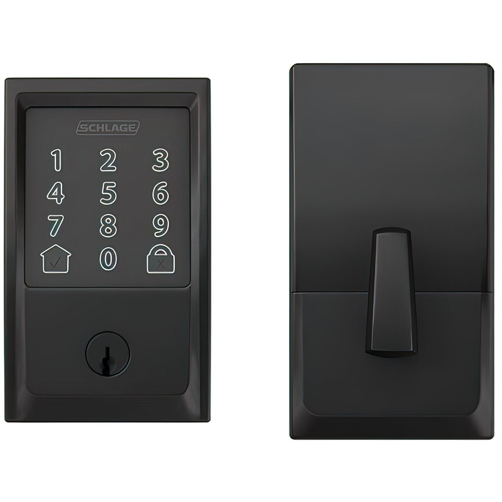 Schlage Encode Smart Deadbolt Matt Black gallery detail image