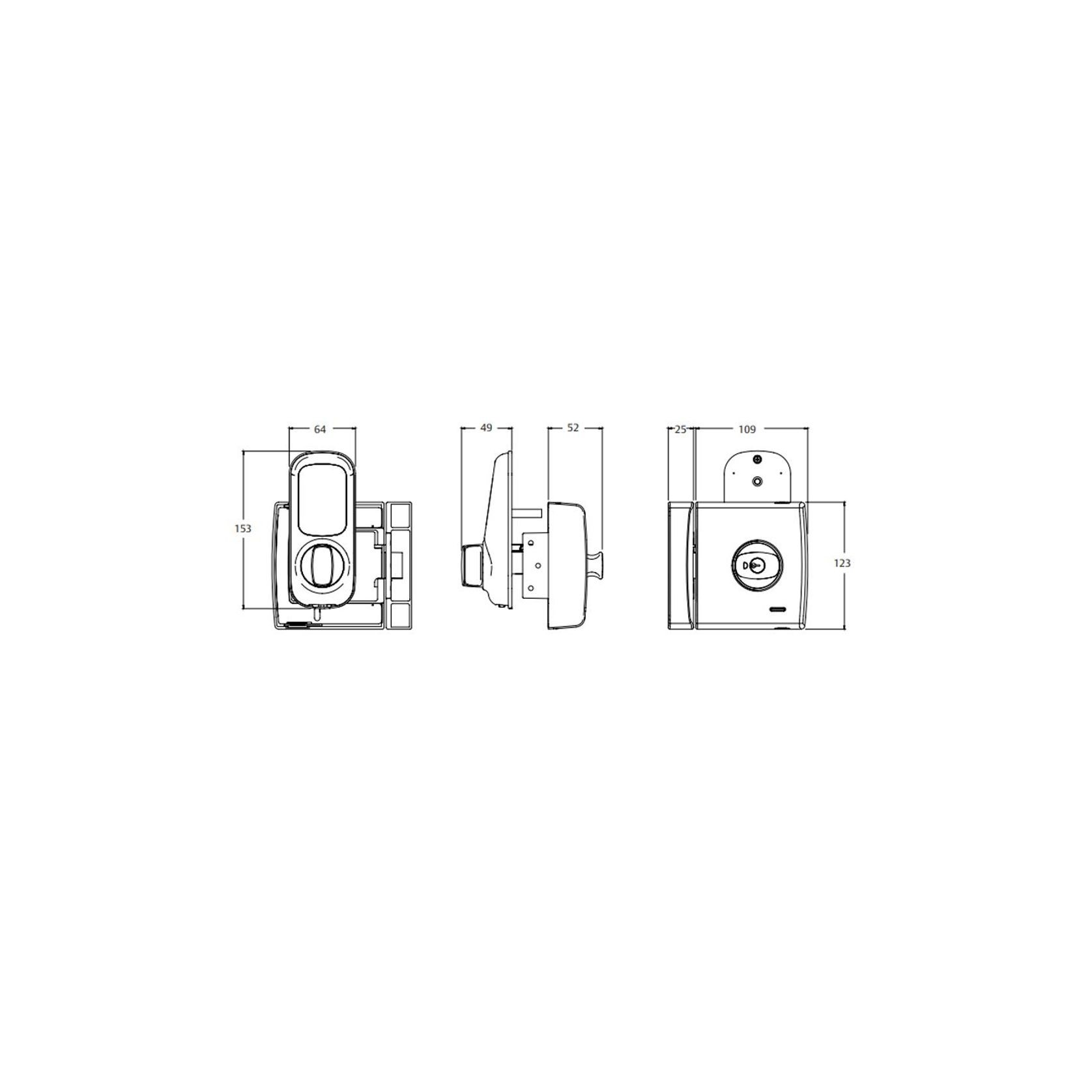 Lockwood Touch Door Electronic Deadlatch 001T1K1CPDP gallery detail image