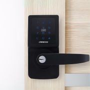 Carbine Electronic Door Lever Set Touch Screen Matt Black CEL-3IN-1MB8MBKIT gallery detail image