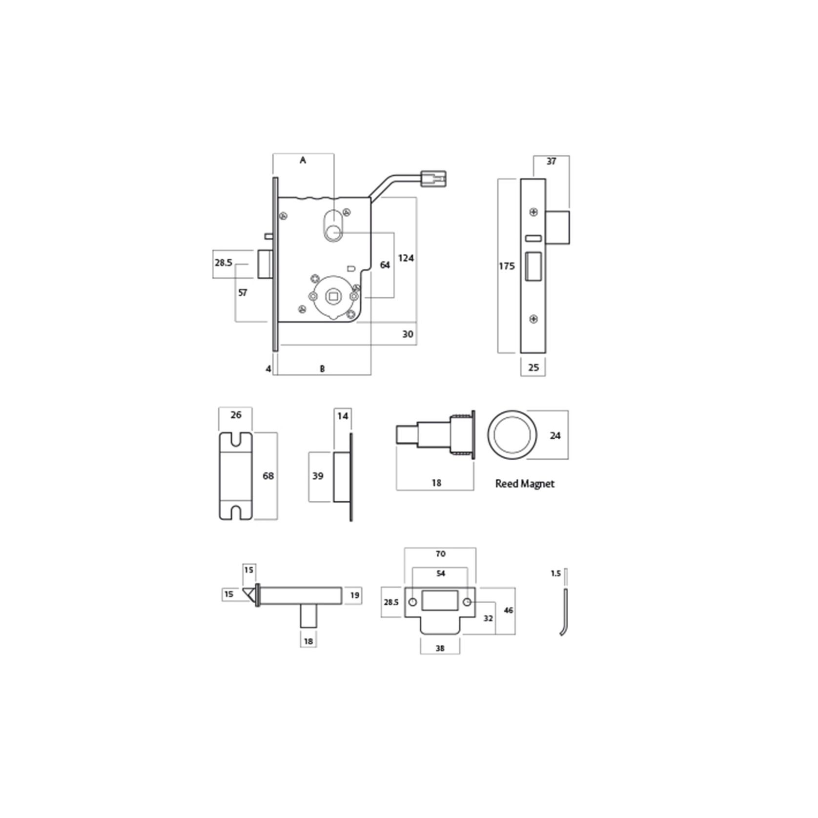 Lockwood 3570 Series Electric Mortice Lock gallery detail image