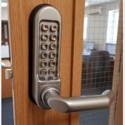 Borg Digital Door Lock Lever Satin Chrome BL5051SC gallery detail image