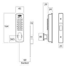 Lockwood Digital Door Lock 60mm Mortice LH 3572DXLSC gallery detail image