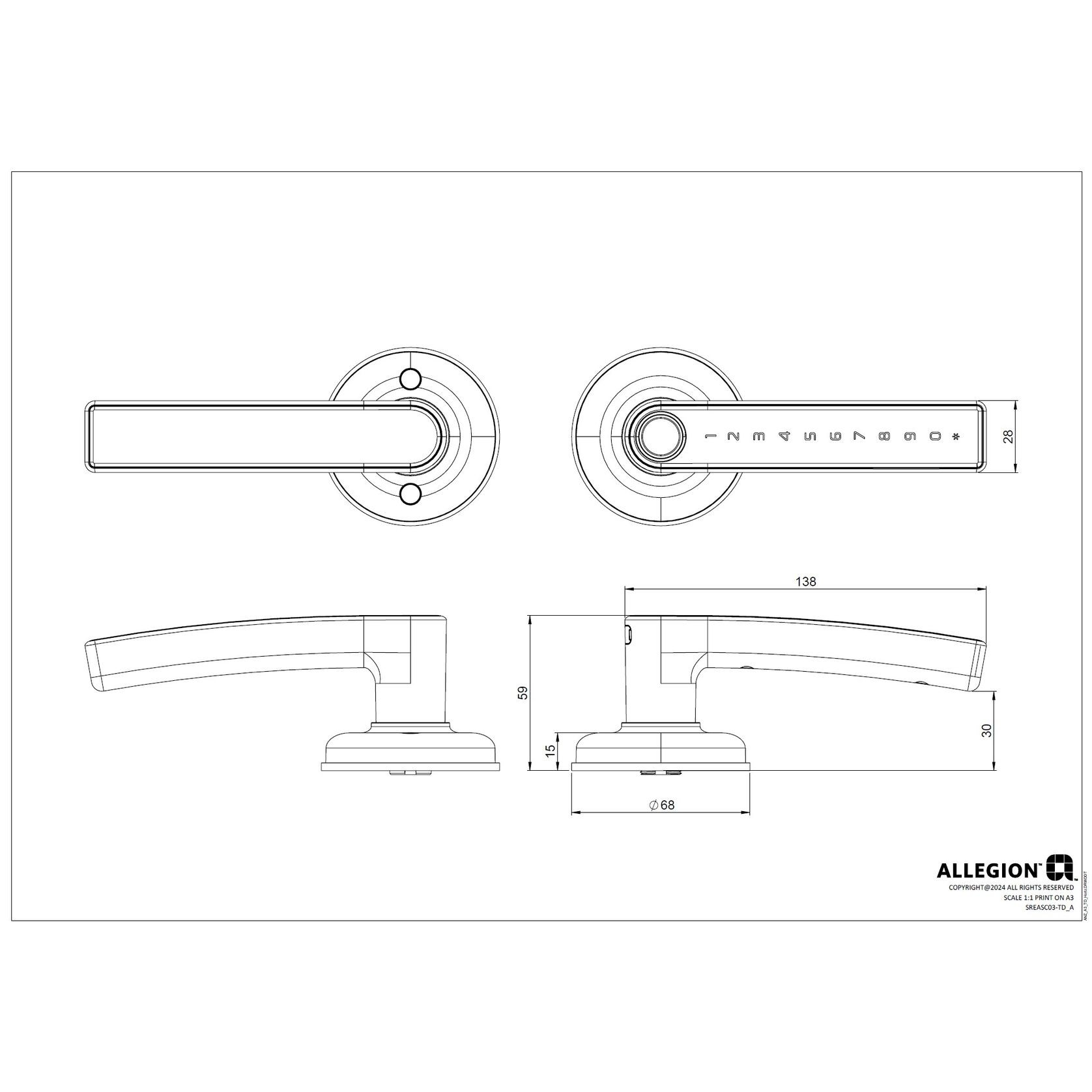 Schlage Ascent Series Smart Lever gallery detail image
