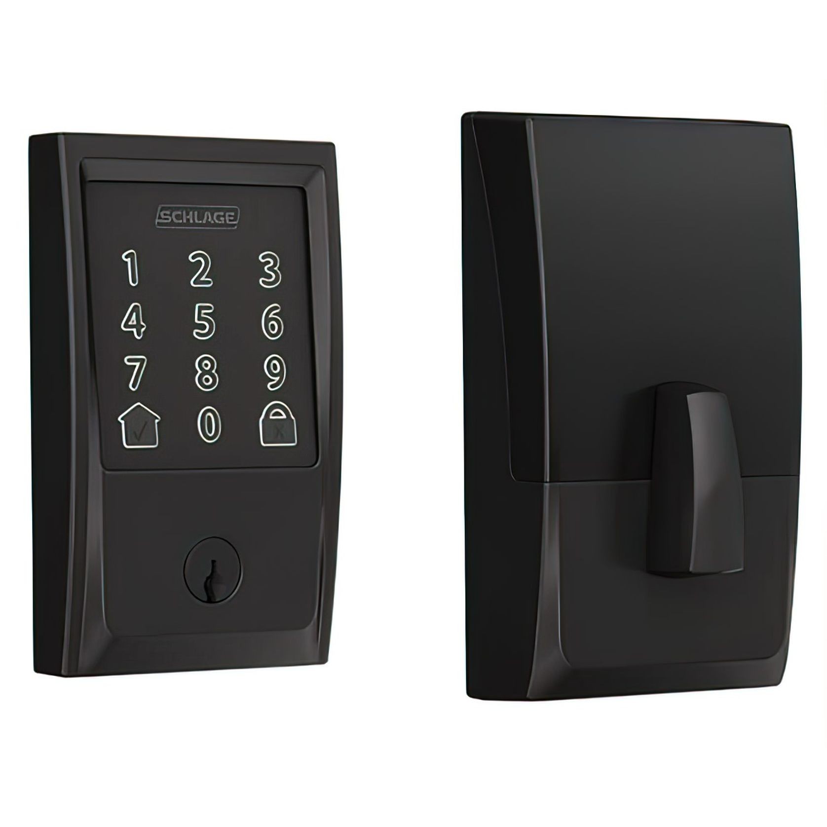 Schlage Encode Smart Deadbolt Matt Black gallery detail image