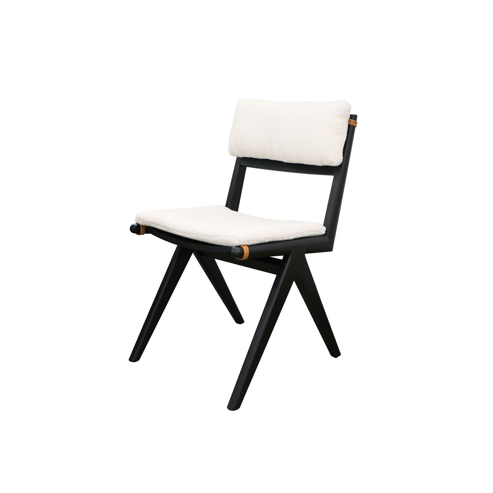 Cortez Dining Chair with removeable Cushions - Black gallery detail image