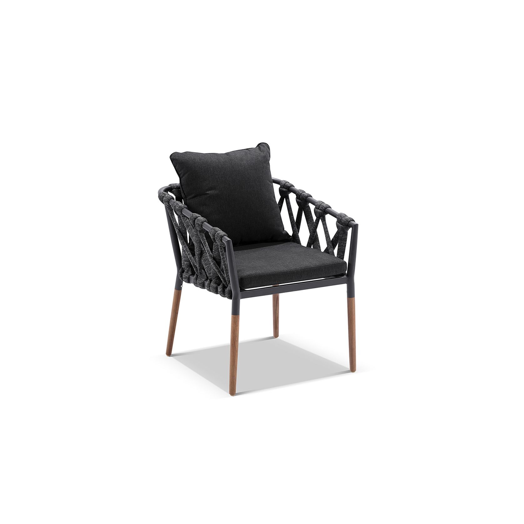Cove Outdoor Rope and Aluminium Dining Chair gallery detail image