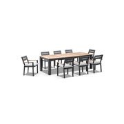 Balmoral 2.5m Teak Top Table w/ 8 Capri Dining Chairs gallery detail image