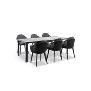 Southport 2.17m Ceramic Table with 8 Alpine Rope Chair gallery detail image