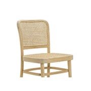 Prague Solid Teak Bentwood Cane Dining Chair | Natural | Set of 2 gallery detail image