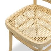 Prague Solid Teak Bentwood Cane Dining Chair | Natural | Set of 2 gallery detail image