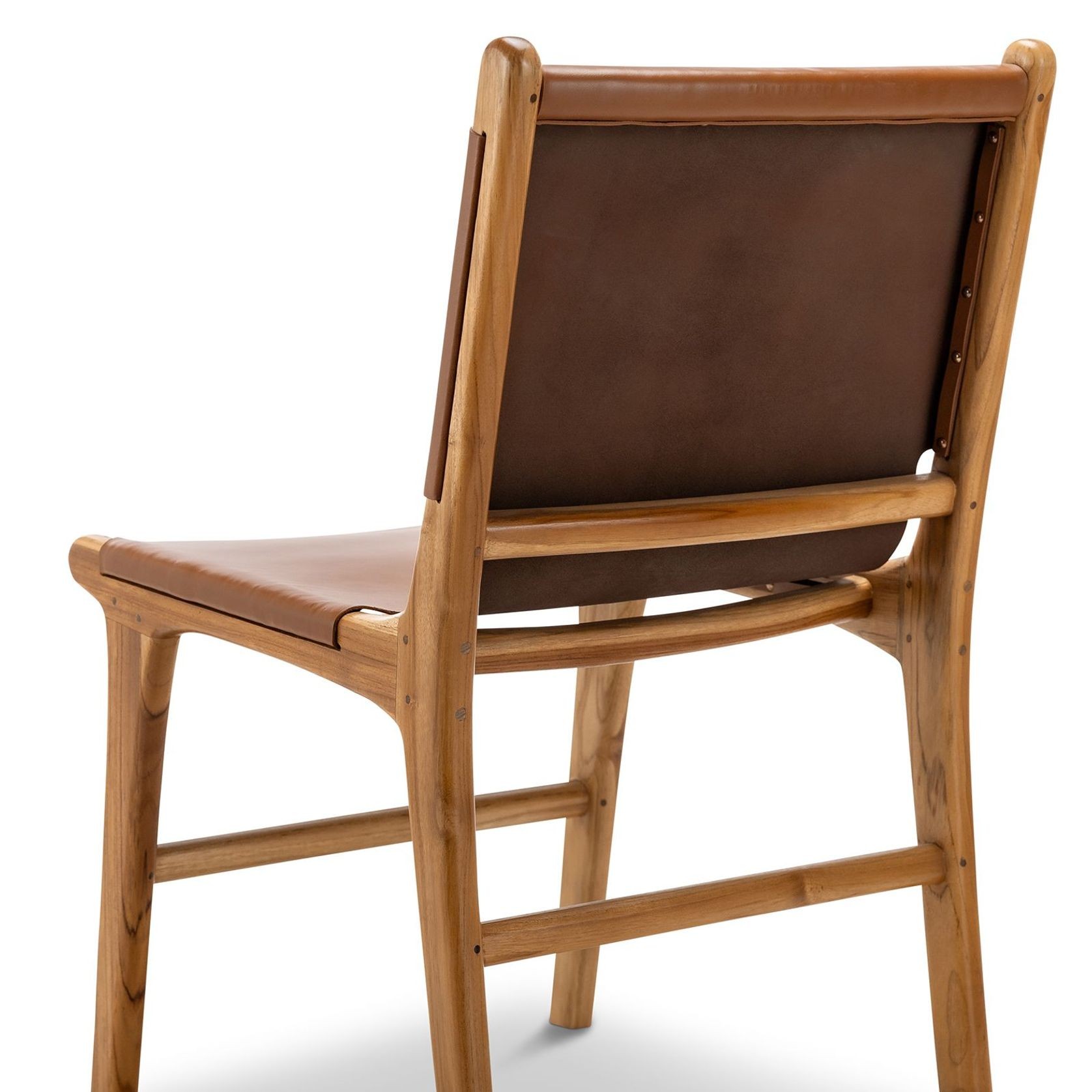 Lazie Leather Sling Dining Chairs | Set of 2 | Coco Tan gallery detail image