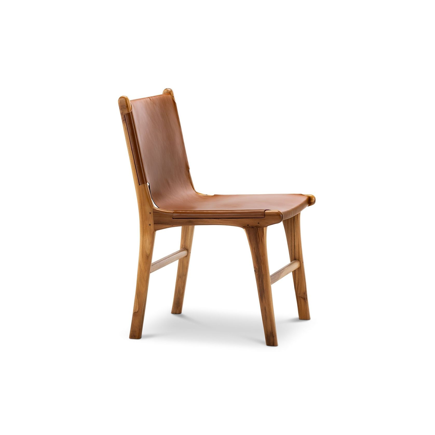 Lazie Leather Sling Dining Chairs | Set of 2 | Coco Tan gallery detail image