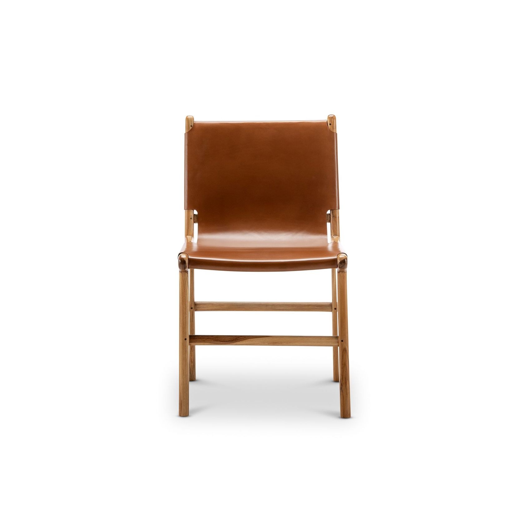 Lazie Leather Sling Dining Chairs | Set of 2 | Coco Tan gallery detail image