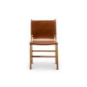 Lazie Leather Sling Dining Chairs | Set of 2 | Coco Tan gallery detail image